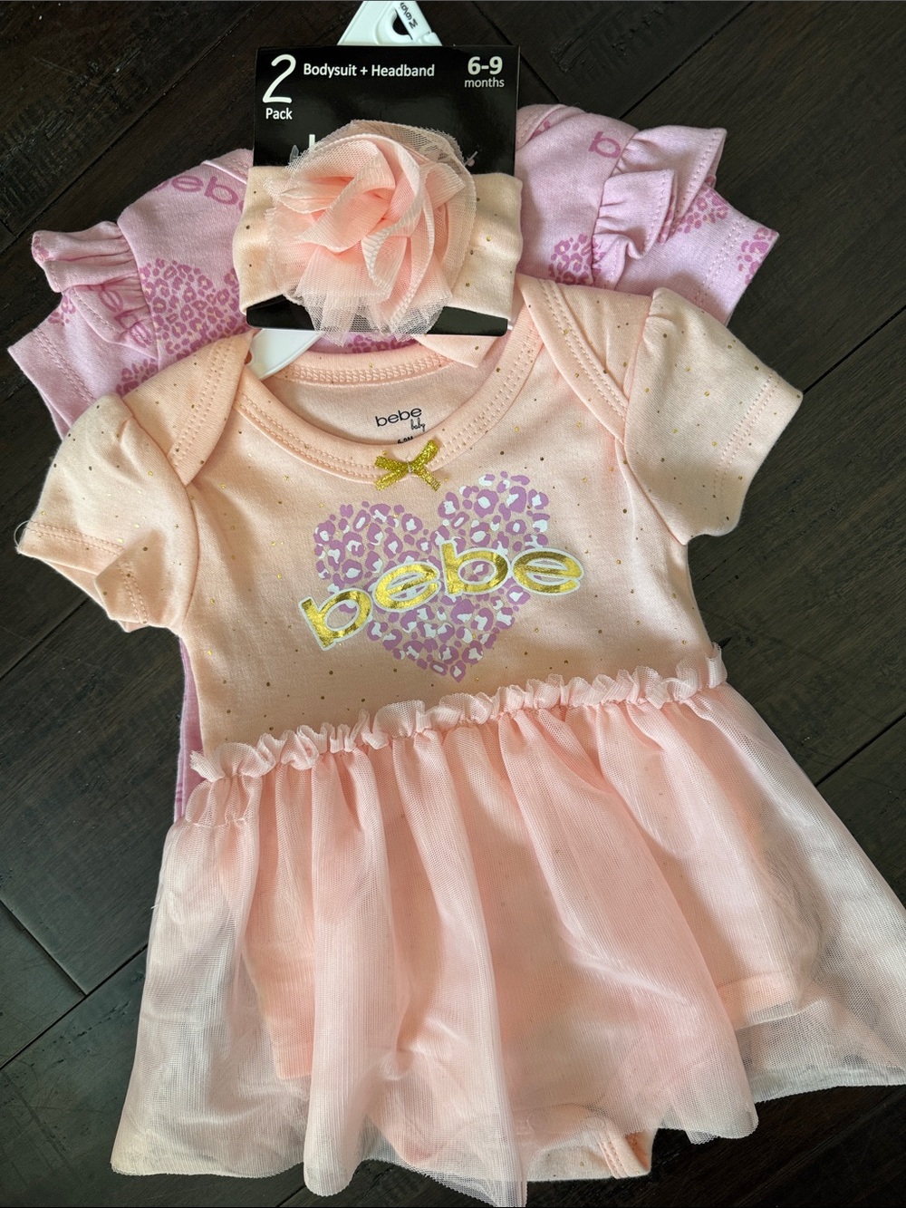 NWT bebe baby bodysuits set